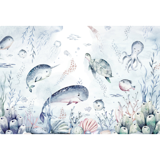 Carta da parati panoramica per bambini - Oceano