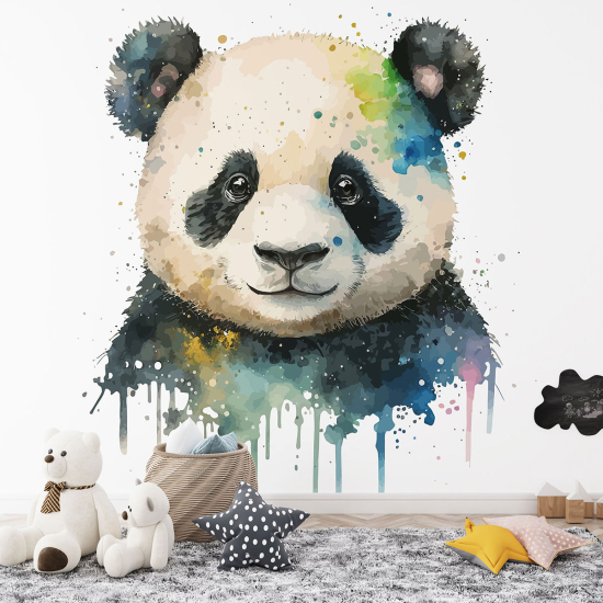 Carta da parati panoramica per bambini - Panda