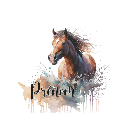 Carta da parati panoramica per bambini personalizzato - Cavallo