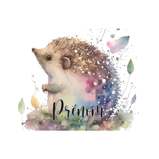 Carta da parati panoramica per bambini personalizzato - Riccio