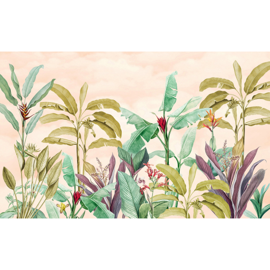 Carta da parati panoramica per bambini - Piante Tropicali