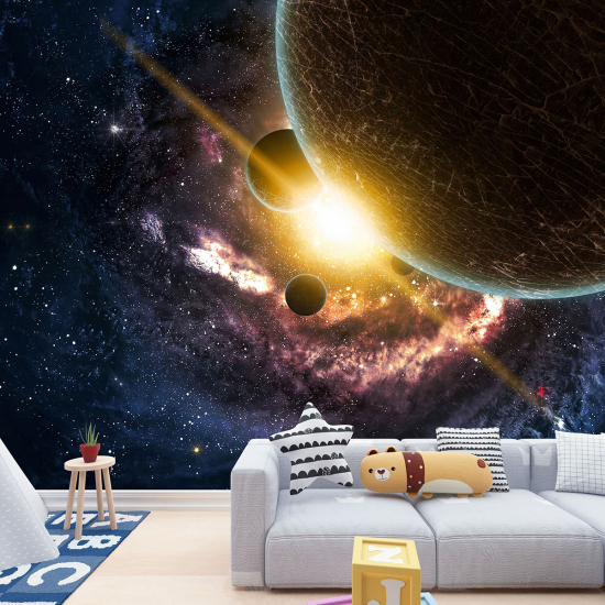 Carta da parati panoramica per bambini - Spazio
