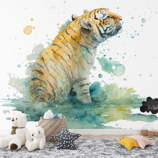 Carta da parati panoramica per bambini - Tigre