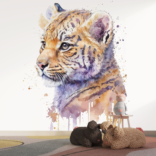 Carta da parati panoramica per bambini - Tigre