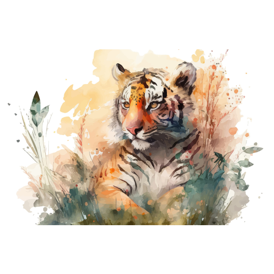 Carta da parati panoramica per bambini - Tigre