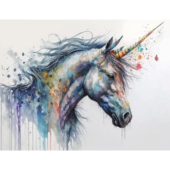 Carta da parati panoramica per bambini - Unicorno