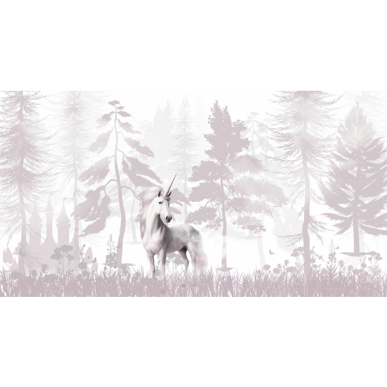 Carta da parati panoramica per bambini - Unicorno