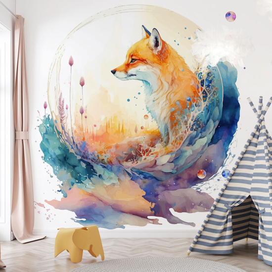 Carta da parati panoramica per bambini - Volpe
