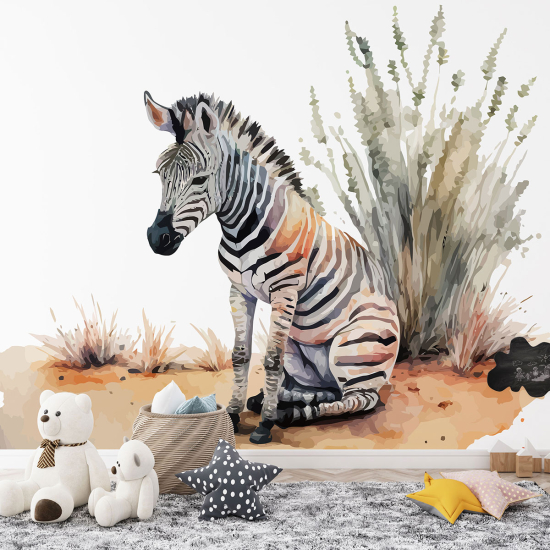 Carta da parati panoramica per bambini - Zebra