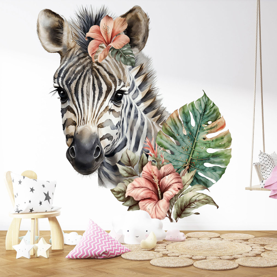 Carta da parati panoramica per bambini - Zebra