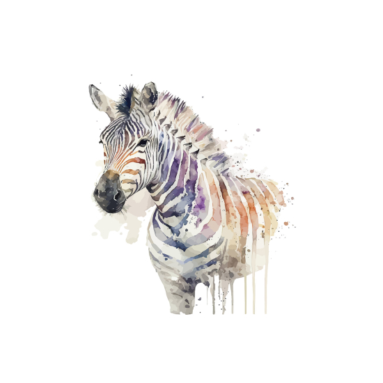 Carta da parati panoramica per bambini - Zebra