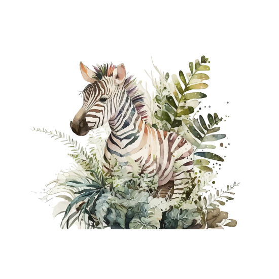 Carta da parati panoramica per bambini - Zebra