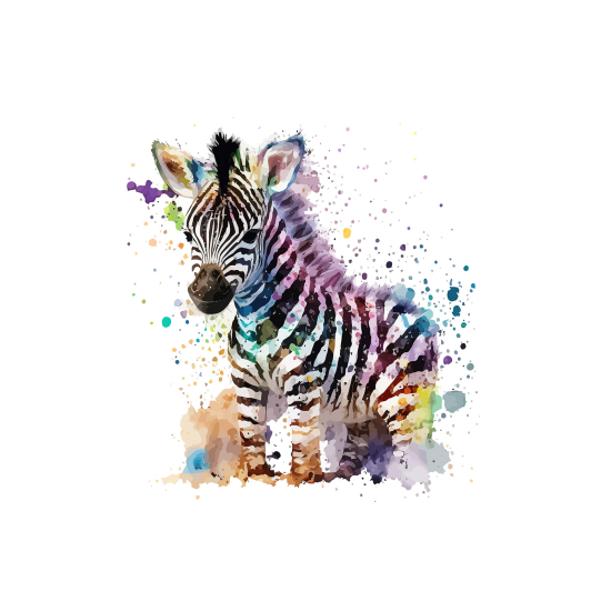 Carta da parati panoramica per bambini - Zebra
