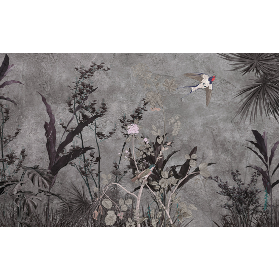 Carta da parati panoramica - Piante Uccello