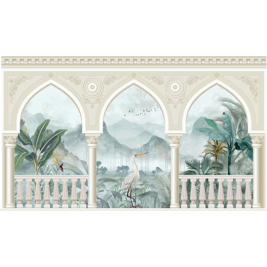 Carta da parati panoramica - Piante Uccello