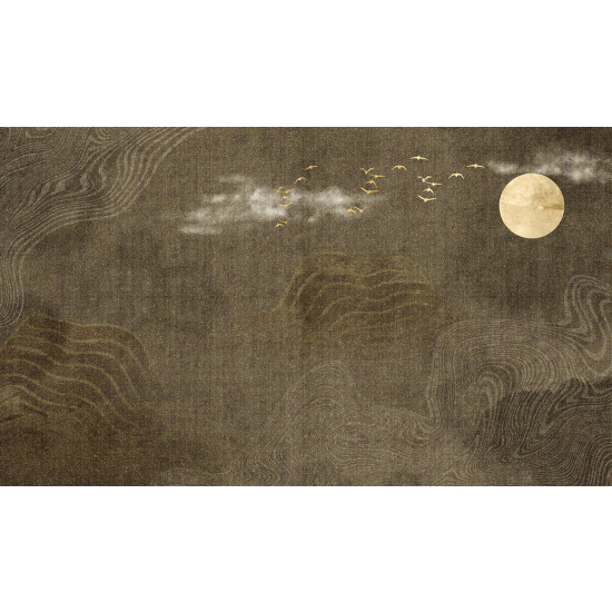 Carta da parati panoramica - Pianura Luna Boho