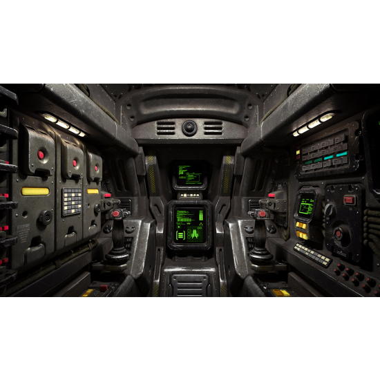 Carta da parati panoramica - Plancia di comando dell'astronave