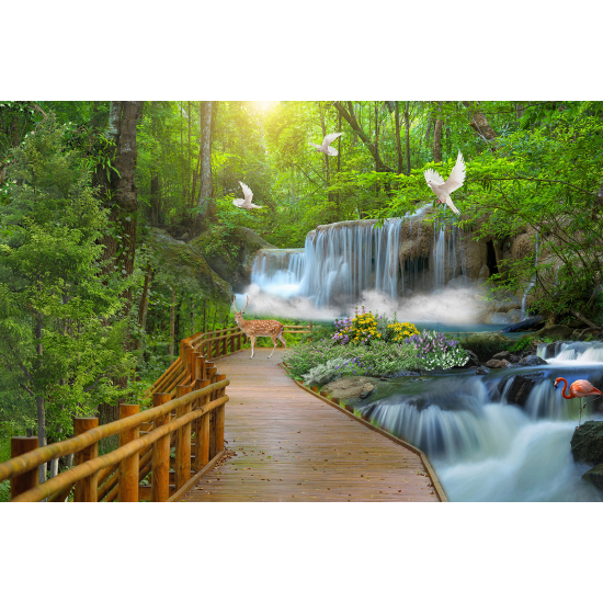 Carta da parati panoramica - Ponte Cascata
