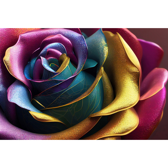 Carta da parati panoramica - Rosa 3D