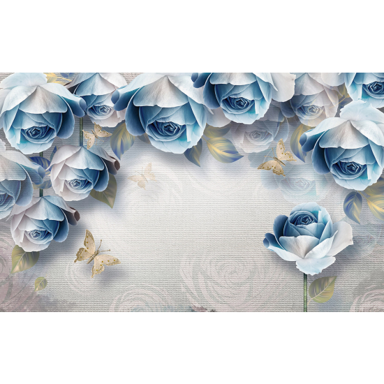 Carta da parati panoramica - Rose 3D