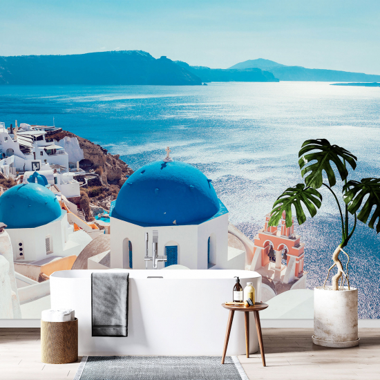 Carta da parati panoramica - Santorini Grecia