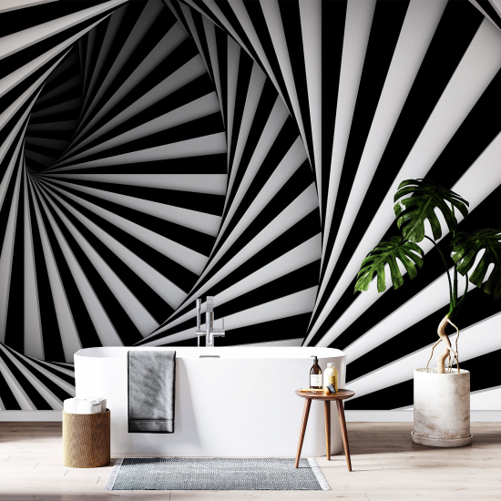 Carta da parati panoramica - Spirali Effetto 3D