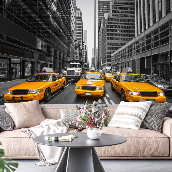 Carta da parati panoramica - Taxi di New York