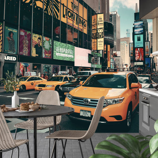 Carta da parati panoramica - Taxi di New York