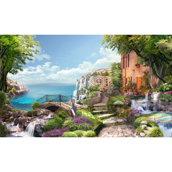 Carta da parati panoramica - Villaggio balneare