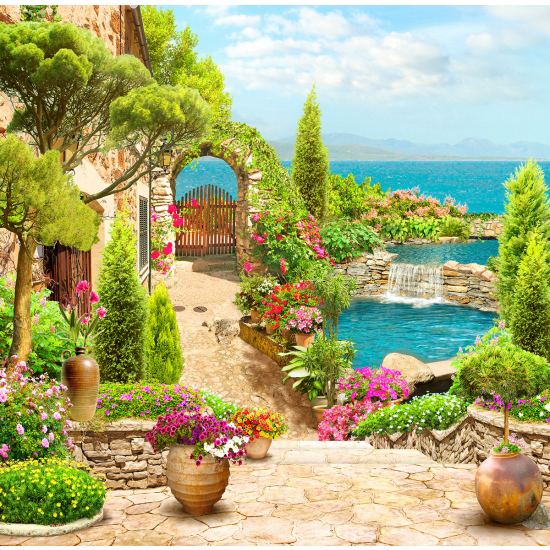 Carta da parati panoramica - Villaggio balneare