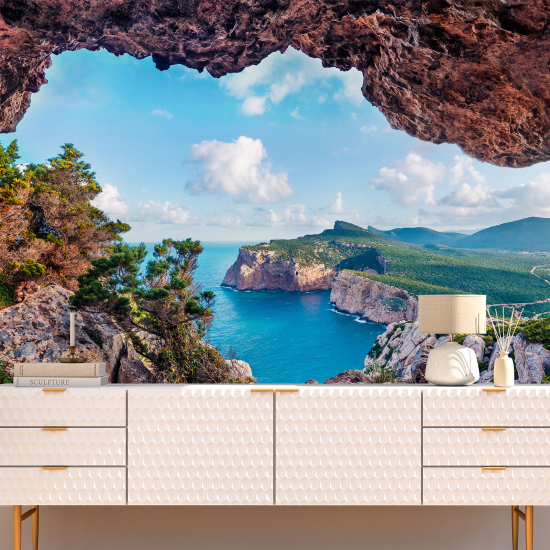 Carta da parati panoramica - Vista Capo Caccia