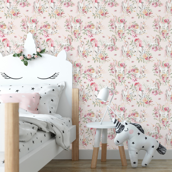 Carta da parati per bambini - Unicorni