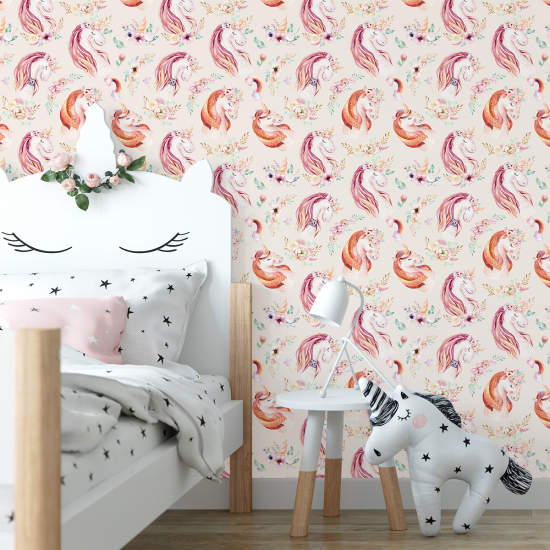 Carta da parati per bambini - Unicorni