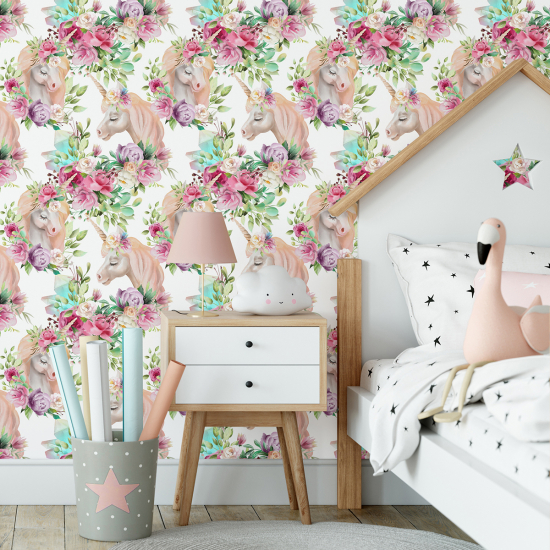 Carta da parati per bambini - Unicorni