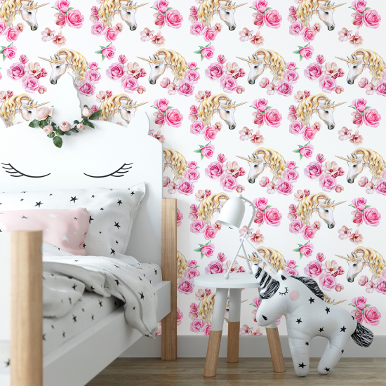 Carta da parati per bambini - Unicorni