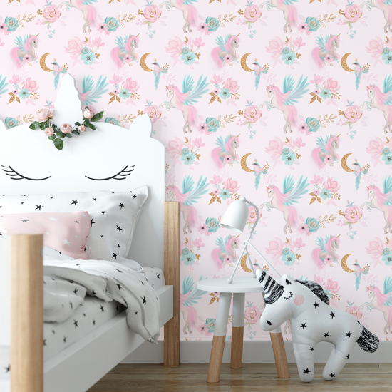 Carta da parati per bambini - Unicorni