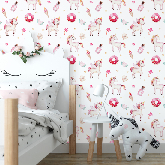 Carta da parati per bambini - Unicorni