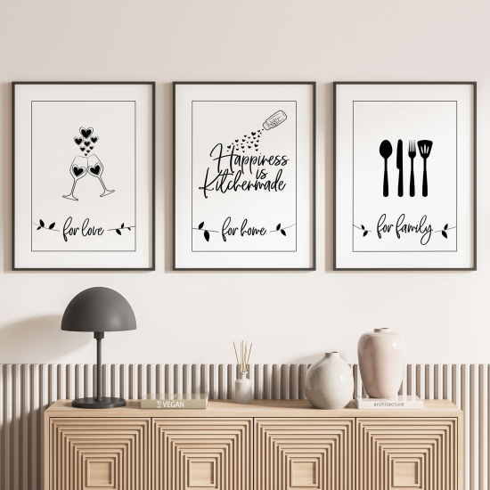 Confezione di 3 poster trittici - Amore Famiglia