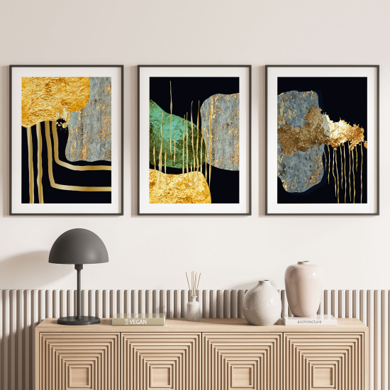 Confezione di 3 poster trittici - Astratto