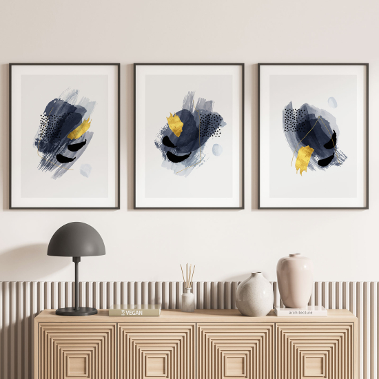 Confezione di 3 poster trittici - Astratto
