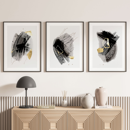 Confezione di 3 poster trittici - Astratto