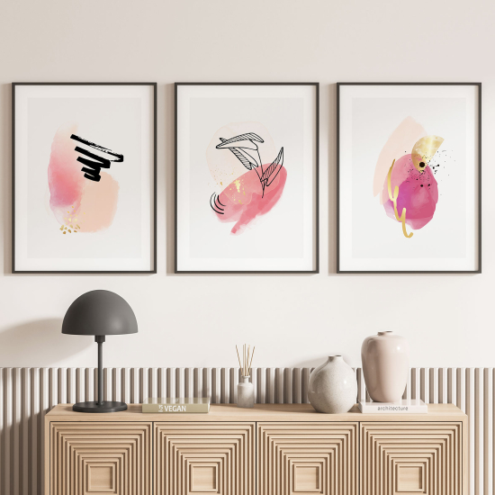 Confezione di 3 poster trittici - Astratto