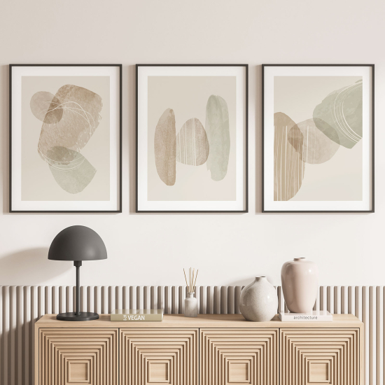 Confezione di 3 poster trittici - Astratto