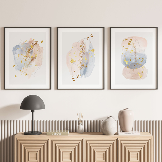 Confezione di 3 poster trittici - Astratto