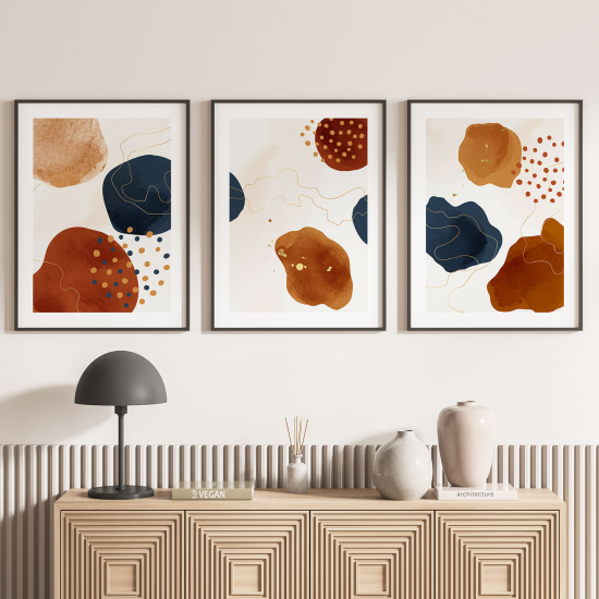 Confezione di 3 poster trittici - Astratto