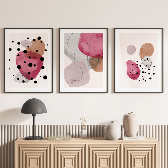 Confezione di 3 poster trittici - Astratto