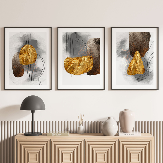Confezione di 3 poster trittici - Astratto