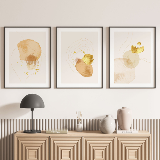 Confezione di 3 poster trittici - Astratto