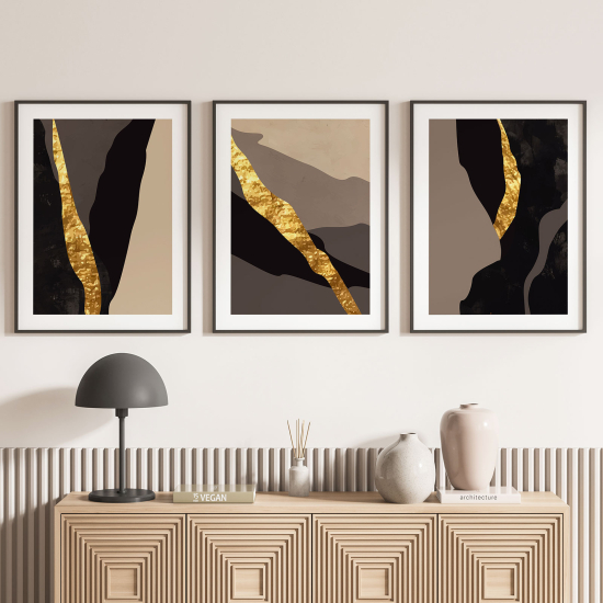 Confezione di 3 poster trittici - Astratto