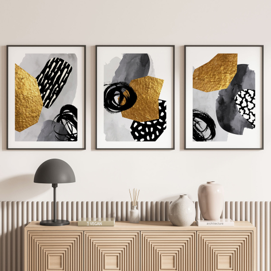Confezione di 3 poster trittici - Astratto